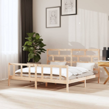 vidaXL tömör fa ágykeret 200 x 200 cm ágy és ágykellék