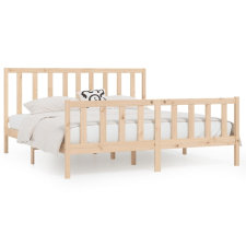 vidaXL tömör fa ágykeret 200 x 200 cm (3106853) ágy és ágykellék