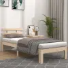 vidaXL tömör fa ágykeret 75 x 190 cm (2FT6 Small Single)