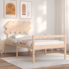 vidaXL tömör fa ágykeret fejtámlával 100 x 200 cm ágy és ágykellék