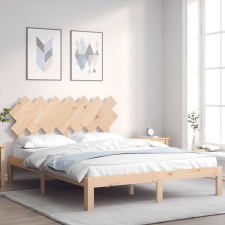 vidaXL tömör fa ágykeret fejtámlával 140 x 200 cm ágy és ágykellék