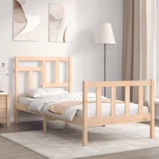 vidaXL tömör fa ágykeret fejtámlával (Single) ágy és ágykellék