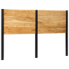 vidaXL tömör fa akác és vas fejtámla 160 cm (4017554)