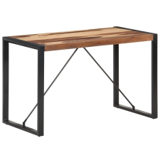 vidaXL tömör fa étkezőasztal paliszander felülettel 120 x 60 x 75 cm bútor