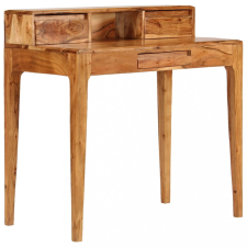vidaXL Tömör fa fiókos íróasztal 88 x 50 x 90 cm íróasztal