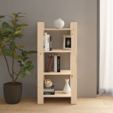 vidaXL tömör fa könyvszekrény/térelválasztó 60 x 35 x 125 cm bútor