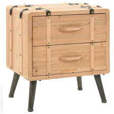 vidaXL tömör fenyő éjjeliszekrény 50 x 35 x 57 cm (245771) bútor