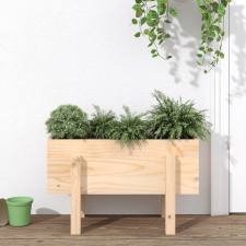vidaXL tömör fenyő kerti növénytartó 62 x 30 x 38 cm kerti dekoráció