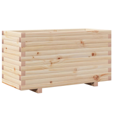 vidaXL tömör fenyő kerti virágtartó 90 x 40 x 49,5 cm kerti tárolás