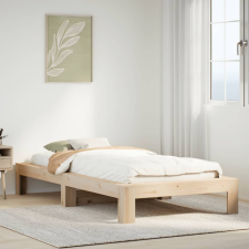 vidaXL tömör fenyőfa ágy matrac nélkül 100 x 200 cm ágy és ágykellék
