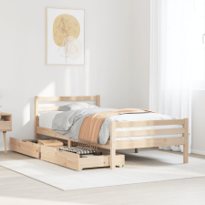 vidaXL tömör fenyőfa ágy matrac nélkül 100 x 200 cm ágy és ágykellék