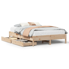 vidaXL tömör fenyőfa ágy matrac nélkül 120 x 190 cm (3301728) ágy és ágykellék