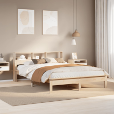 vidaXL tömör fenyőfa ágy matrac nélkül 135 x 190 cm ágy és ágykellék