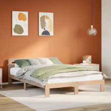 vidaXL tömör fenyőfa ágy matrac nélkül 140 x 190 cm ágy és ágykellék