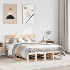 vidaXL tömör fenyőfa ágy matrac nélkül 140 x 190 cm ágy és ágykellék