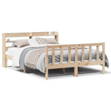 vidaXL tömör fenyőfa ágy matrac nélkül 140 x 190 cm (3306572) ágy és ágykellék