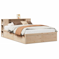 vidaXL tömör fenyőfa ágy matrac nélkül 140 x 190 cm (3323422) ágy és ágykellék
