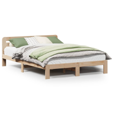 vidaXL tömör fenyőfa ágy matrac nélkül 140 x 190 cm (855576) ágy és ágykellék