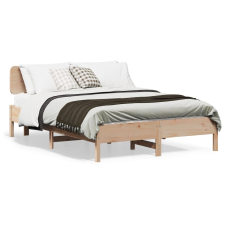 vidaXL tömör fenyőfa ágy matrac nélkül 150x200 cm (3328229) ágy és ágykellék