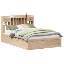 vidaXL tömör fenyőfa ágy matrac nélkül 160 x 200 cm (3323488) ágy és ágykellék