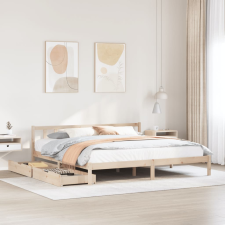 vidaXL tömör fenyőfa ágy matrac nélkül 180 x 200 cm ágy és ágykellék