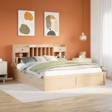 vidaXL tömör fenyőfa ágy matrac nélkül 180 x 200 cm ágy és ágykellék