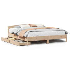 vidaXL tömör fenyőfa ágy matrac nélkül 180 x 200 cm (3301818) ágy és ágykellék