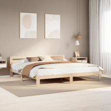 vidaXL tömör fenyőfa ágy matrac nélkül 200 x 200 cm ágy és ágykellék