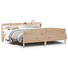 vidaXL tömör fenyőfa ágy matrac nélkül 200 x 200 cm (3306954) ágy és ágykellék
