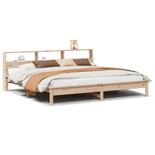 vidaXL tömör fenyőfa ágy matrac nélkül 200 x 200 cm (3309725) ágy és ágykellék