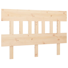 vidaXL tömör fenyőfa ágyfejtámla 123,5x3x81 cm (819110) ágy és ágykellék