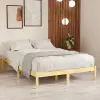 vidaXL Tömör fenyőfa ágykeret 120 x 200 cm
