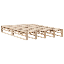 vidaXL tömör fenyőfa ágykeret 140 x 190 cm (850869) ágy és ágykellék