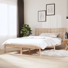 vidaXL Tömör fenyőfa ágykeret 140 x 200 cm ágy és ágykellék