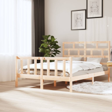vidaXL tömör fenyőfa ágykeret 160 x 200 cm ágy és ágykellék