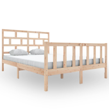 vidaXL tömör fenyőfa ágykeret 160 x 200 cm (3101358) ágy és ágykellék