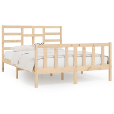 vidaXL tömör fenyőfa ágykeret 160 x 200 cm (3107623) ágy és ágykellék