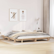 vidaXL tömör fenyőfa ágykeret 180 x 200 cm ágy és ágykellék