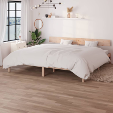 vidaXL tömör fenyőfa ágykeret 200 x 200 cm ágy és ágykellék