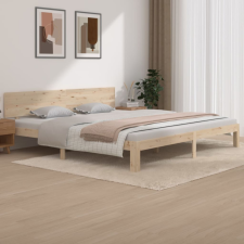 vidaXL tömör fenyőfa ágykeret 200 x 200 cm ágy és ágykellék