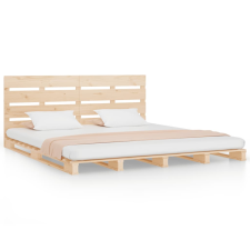vidaXL tömör fenyőfa ágykeret 200 x 200 cm (3120152) ágy és ágykellék