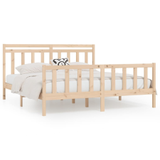 vidaXL tömör fenyőfa ágykeret 200x200 cm (3107048) ágy és ágykellék