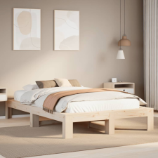 vidaXL tömör fenyőfa ágykeret ágy matrac nélkül 120 x 200 cm ágy és ágykellék