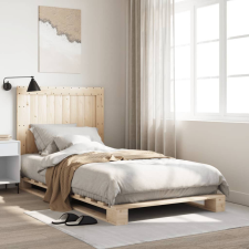 vidaXL tömör fenyőfa ágykeret fejtámlával 100 x 200 cm ágy és ágykellék