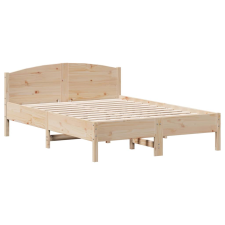 vidaXL tömör fenyőfa ágykeret fejtámlával 140 x 190 cm (842602) ágy és ágykellék