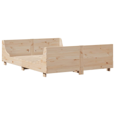 vidaXL tömör fenyőfa ágykeret fejtámlával 140 x 200 cm (3302282) ágy és ágykellék