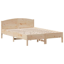 vidaXL tömör fenyőfa ágykeret fejtámlával 140 x 200 cm (842594) ágy és ágykellék