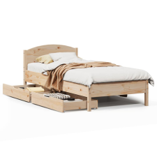 vidaXL tömör fenyőfa ágykeret matrac nélkül 90 x 190 cm (3301848) ágy és ágykellék