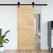 vidaXL tömör fenyőfa ajtó 70x210 cm építőanyag