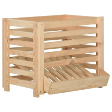 vidaXL tömör fenyőfa burgonyás láda 60 x 40 x 50 cm kerti tárolás